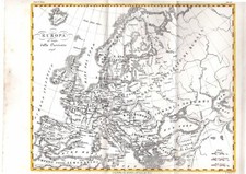 Carta geografica antica EUROPA