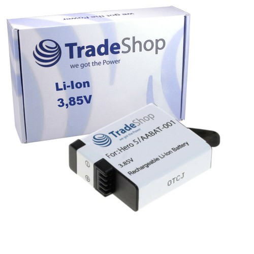 Batteria 1250mah per gopro - 1250mah,
