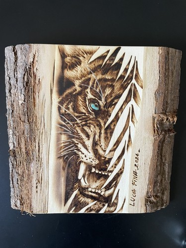 Pirografia legno tiglio - di,