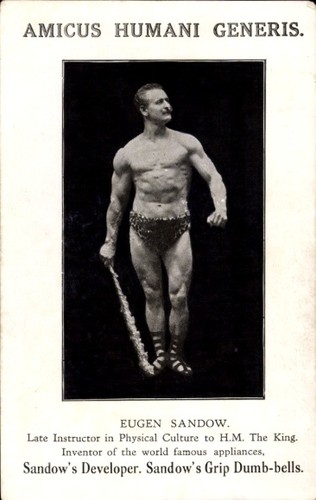Cartolina eugen sandow atleta - sandow,,
