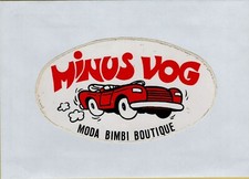 ADESIVO VINTAGE STICKER kleber minus vog moda bimbi boutique