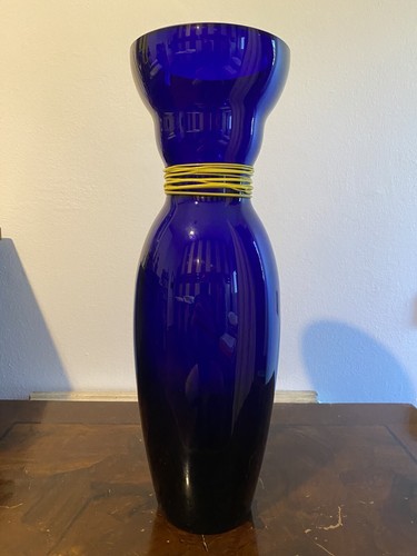 Vaso vetro colorato - colorato, blu