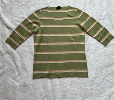 Maglia a righe verde Luisa