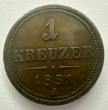 1851 A Austria moneta da 1