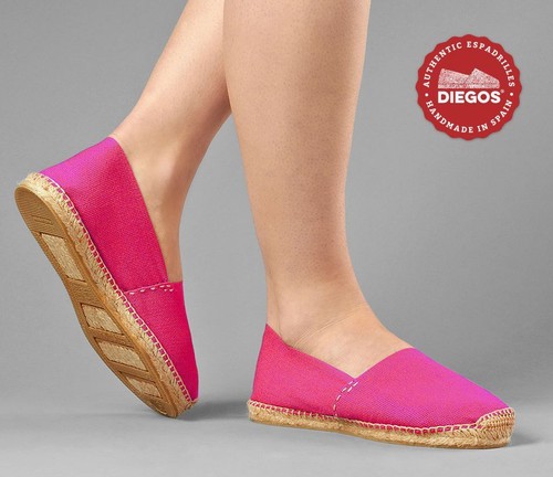 Espadrillas piatte rosa fucsia