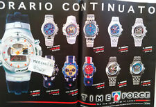 OROLOGI TIME FORCE 1998 PUBBLICITÀ ADVERTISING WERBUNG ITALIAN CLIPPING