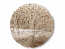 Scultura Di Elefante In Legno