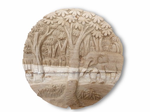 Scultura elefante legno - elefante, in