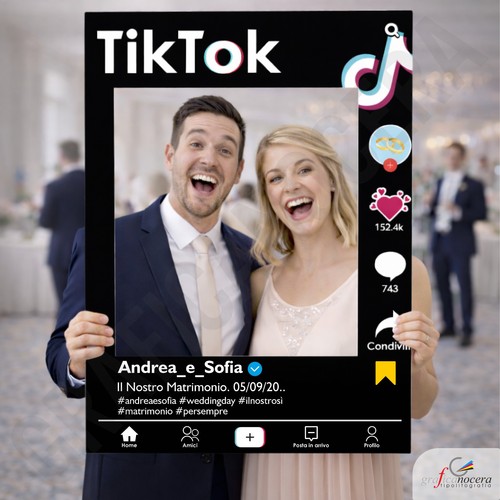 Cornice photo booth tik tok - booth,