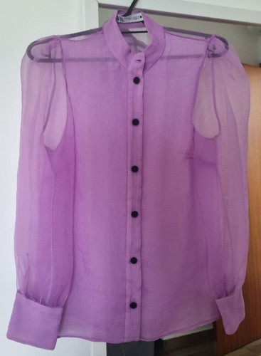 Zara camicetta organza - zara,
