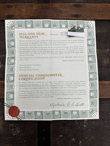 Rolex garanzia paper day - garanzia,