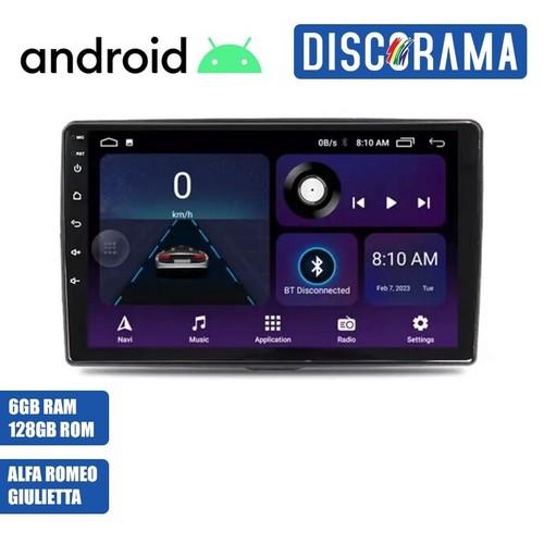 Autoradio android 128gb - 6/128gb, alfa