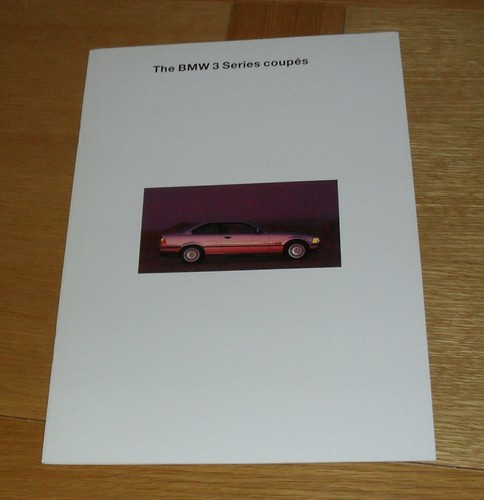 Brochure bmw serie e36 - serie, 3