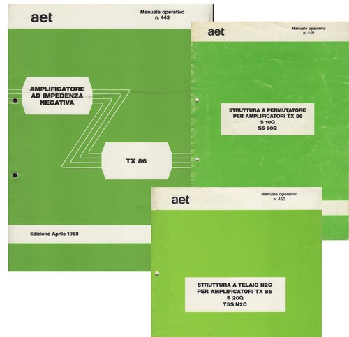 Aet manuali amplificatori - aet-3,