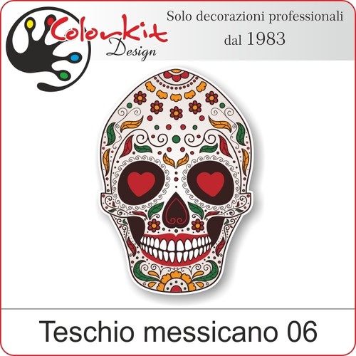 Adesivo teschio messicano - teschio,