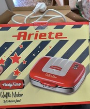 Ariete Waffle Maker Party Time 1973 Piastre Waffle Antiaderenti 700 W Rosso