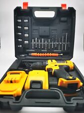 TRAPANO AVVITATORE Elettrico Set di Punte Doppia Batteria Ricaricabili Attrezzi