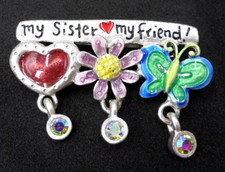 Spilla bar vintage AJMO cuori