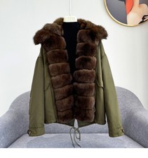 Parka piumino corto donna 100%