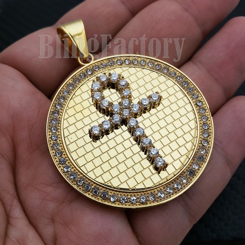 Ciondolo medaglia croce ankh - ciondolo,