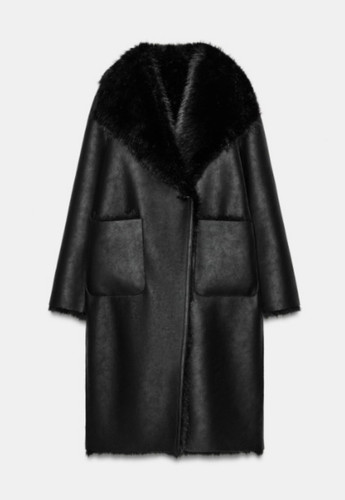 Cappotto lungo nero zara - lungo,