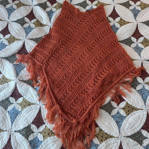 Maglia arancione poncho