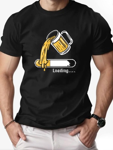 Shirt casual nera - nera, grafica