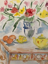 Disegno Acquerello Carta Fiori