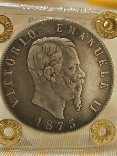 Lire 1875 roma vittorio - lire,