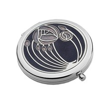Compact Mirror Silver Plated