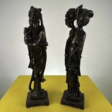 coppia di sculture orientali