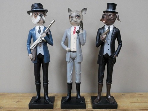 Set statuine resina - 3, mafia