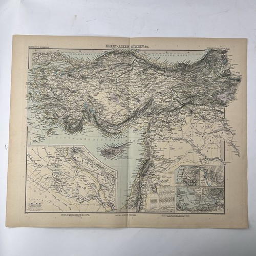 Mappa asia minore - minore, siria