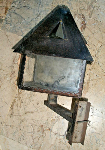 Antico lampione applique ferro