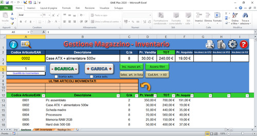 Programma gestione magazzino - programma,