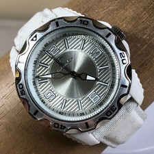 Orologio Chronotech Uomo 7240M Lunetta Girevole Cinturino Pelle Bianco Quarzo 41mm 7 3/4"