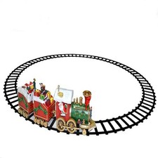 Treno natalizio grande con