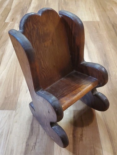 Sedia dondolo vintage in - a,