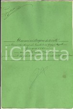 Giugno 1881 SIENA Tenuta VOLTE Straccetto Giuseppe CAPPELLI mezzadro 20 pp.