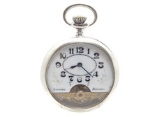 Antico orologio da tasca 8 GIORNI HEBDOMAS primi 900 con CASSA MARCATA HEBDOMAS