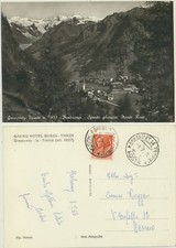 GRESSONEY TRINITè -AOSTA -PANORAMA GRAND HOTEL BUSCA THEDY CARTOLINA