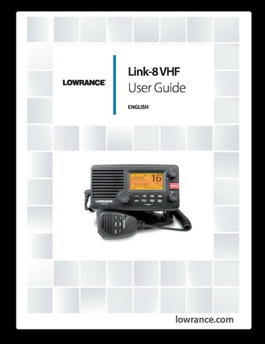 Lowrance link vhf radio - link-8,