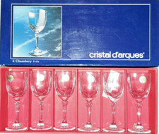 Cristal d'arques 6 verres a