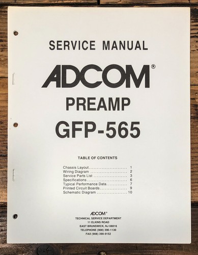 Adcom gfp 565 - adcom, gfp-565