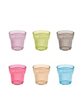 Set di 6 bicchieri colorati