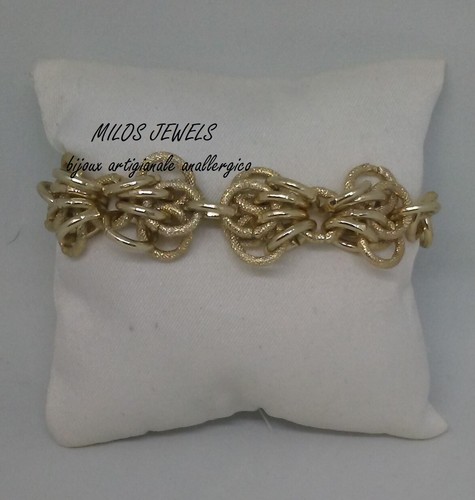 Bracciale donna alluminio oro - bracciale,