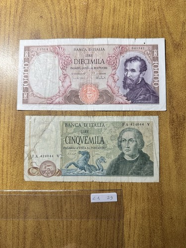 Lotto banconote lire 5000 - 2,