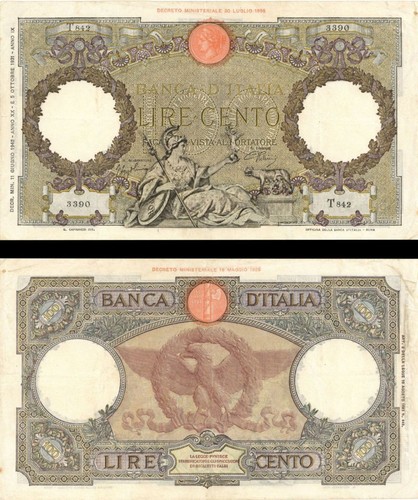 Italia 100 lire p 55b - lire,