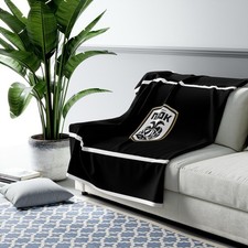 sherpa fleece blanket calcio