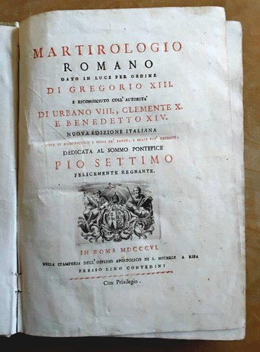 Martirologio romano - romano, di